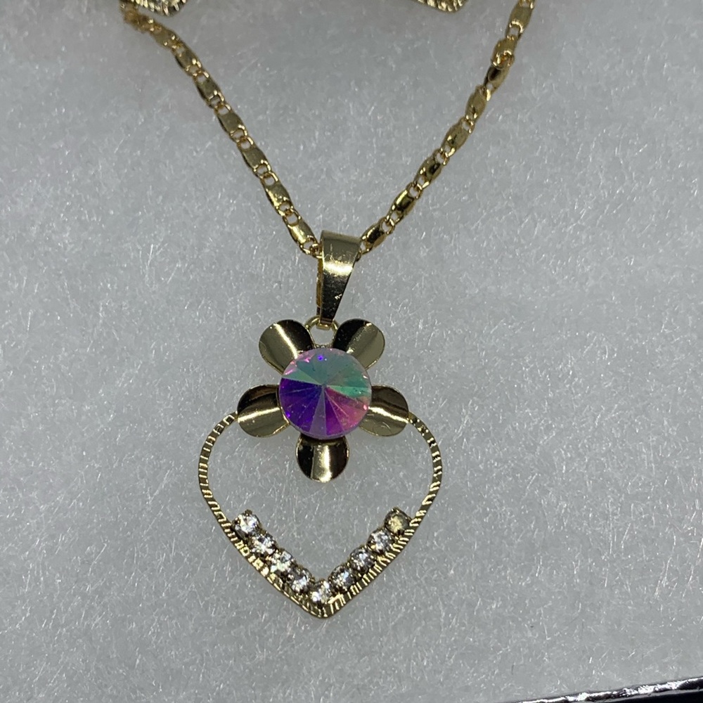 💥Just Reduced💥Gorgeous Italian Gold Necklace set - Picture 5 of 8